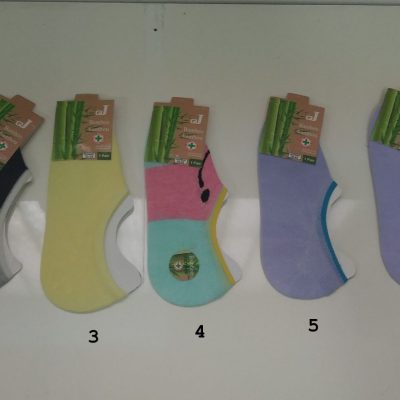 Πολύχρωμες γυναικείες κάλτσες από μπαμπού